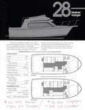 Carver 28 Mariner / Voyager Specification Brochure