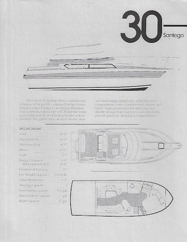 Carver 30 Santego Specification Brochure