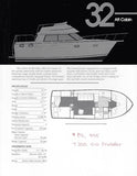 Carver 32 Aft Cabin Specification Brochure