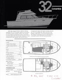 Carver 32 Convertible Specification Brochure