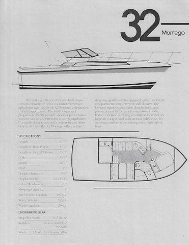 Carver 32 Montego Specification Brochure