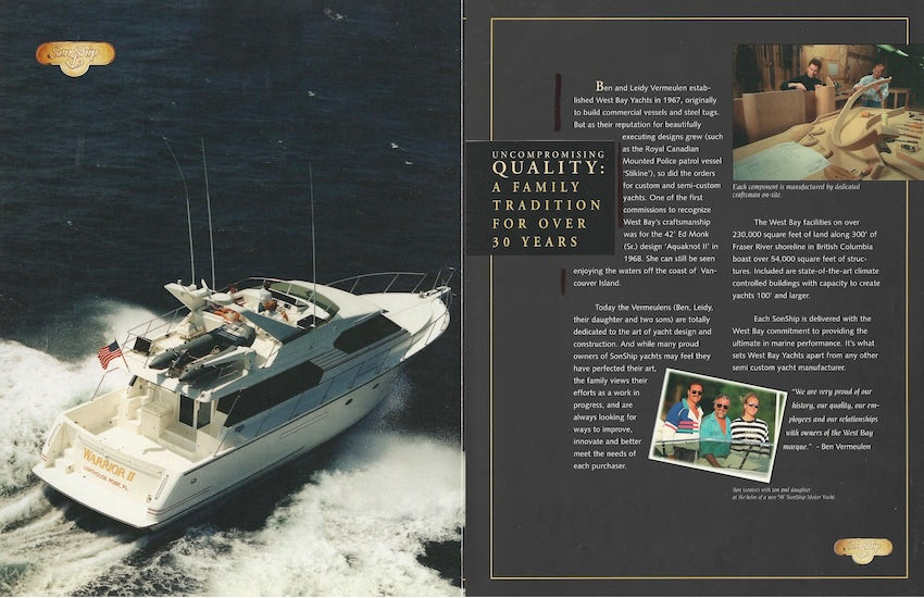 West Bay SonShip 58 Motor Yacht Brochure