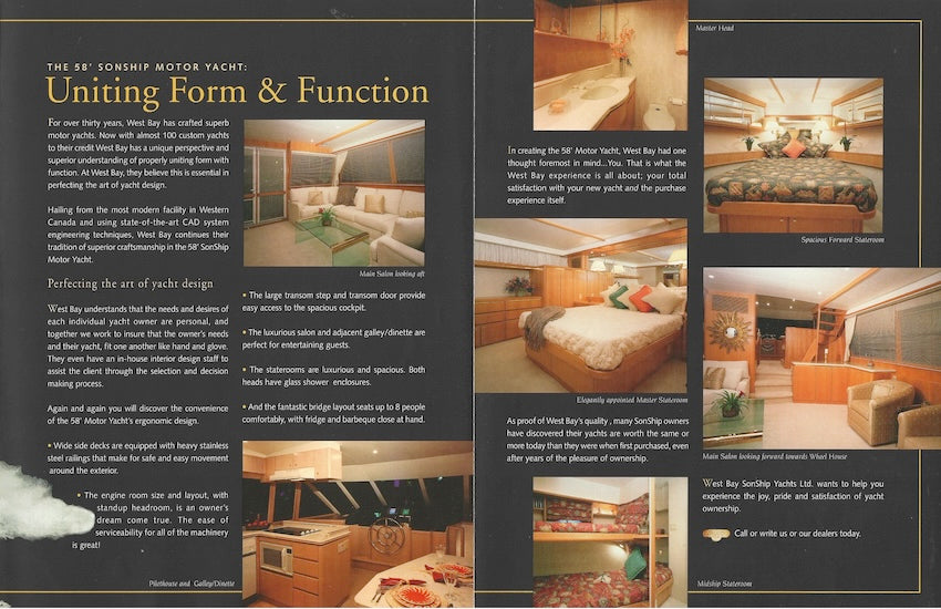 West Bay SonShip 58 Motor Yacht Brochure