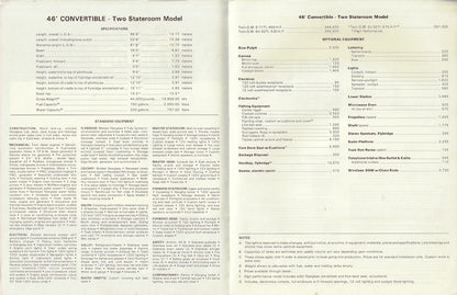 Viking 46 Convertible Double  Stateroom Specification Brochure