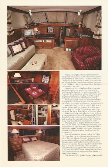 Viking 50 Cockpit Motor Yacht Brochure