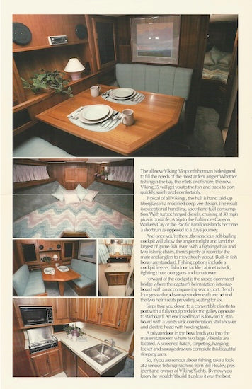 Viking 35 Sport Fisherman Brochure