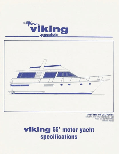 Viking 55 Motor Yacht Specification Brochure