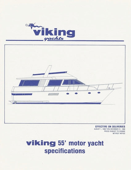 Viking 55 Motor Yacht Specification Brochure