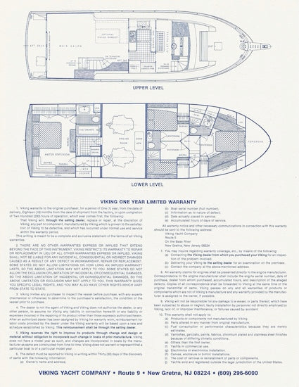 Viking 55 Motor Yacht Specification Brochure