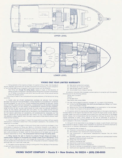 Viking 55 Motor Yacht Specification Brochure