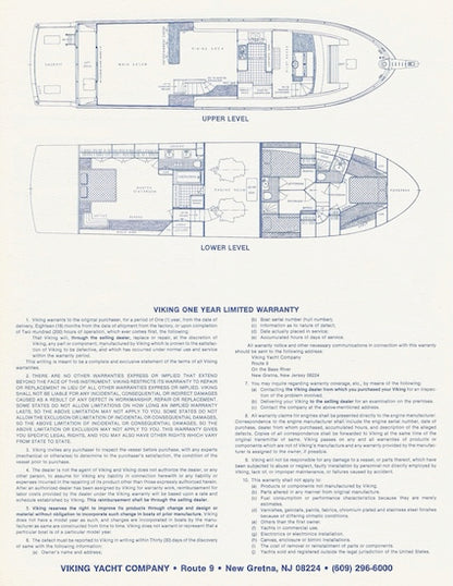 Viking 70 Cockpit Motor Yacht Specification Brochure
