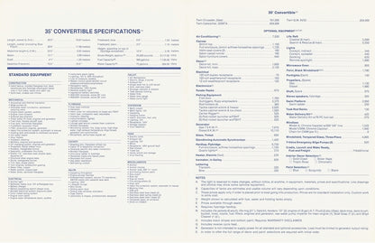 Viking 35 Convertible Specification Brochure