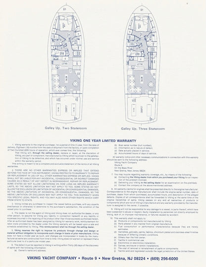 Viking 48 Convertible Specification Brochure