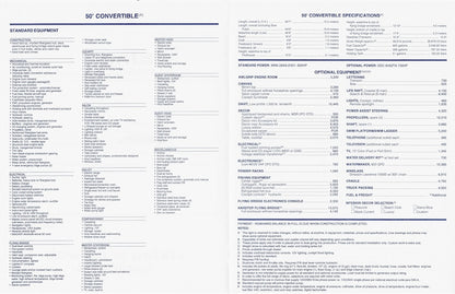 Viking 50 Convertible Specification Brochure