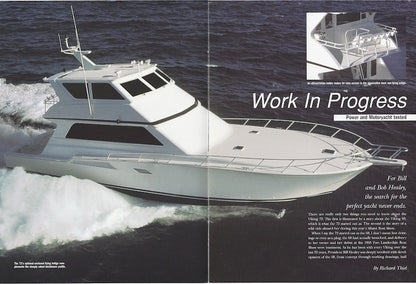 Viking 72 Convertible Power & Motoryacht Magazine Reprint Brochure