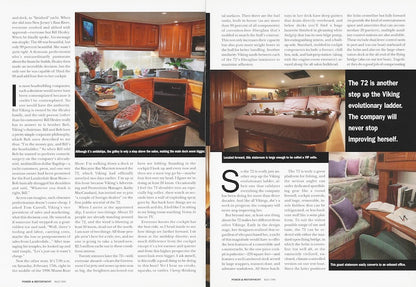 Viking 72 Convertible Power & Motoryacht Magazine Reprint Brochure