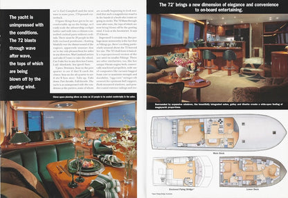 Viking 72 Convertible Power & Motoryacht Magazine Reprint Brochure