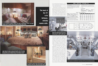 Viking 72 Convertible Power & Motoryacht Magazine Reprint Brochure