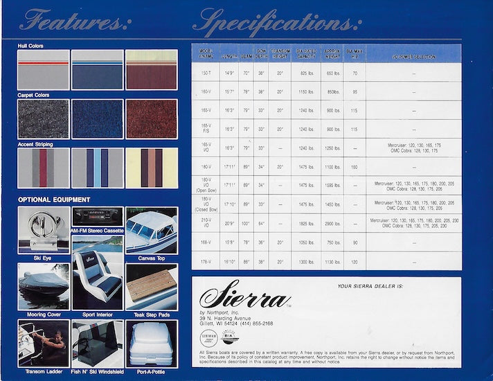 Northport Sierra Brochure