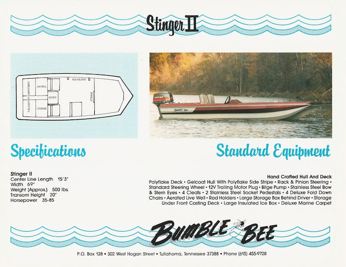 Bumble Bee Stinger II Brochure