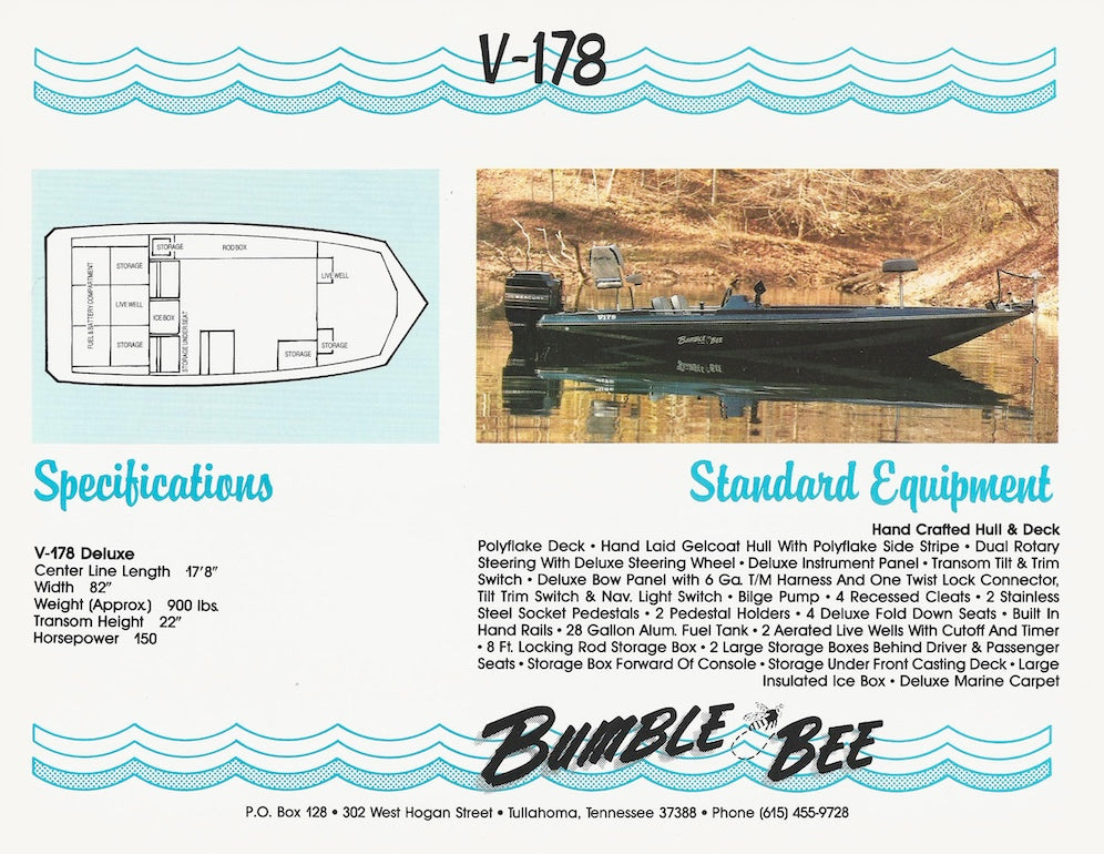 Bumble Bee V-178 Brochure