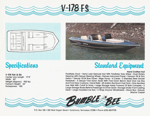 Bumble Bee V-178 FS Brochure