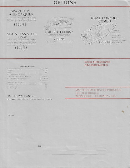 Cajun 1990s Brochure