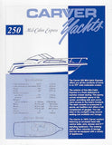 Carver 250 Mid-Cabin Express Specification Brochure