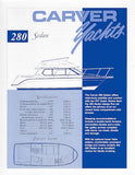 Carver 280 Sedan Specification Brochure