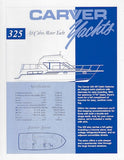 Carver 325 Aft Cabin Specification Brochure