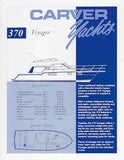 Carver 370 Voyager Specification Brochure