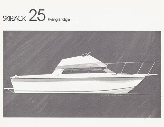 Skipjack 25 Flying Bridge Preliminary Specification Brochure