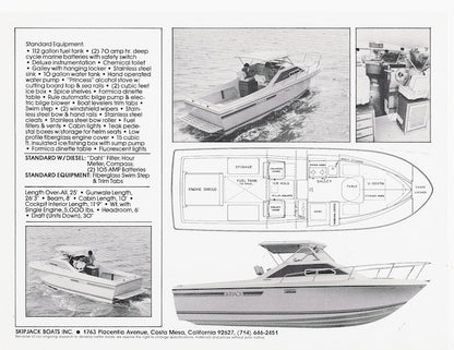 Skipjack 25 Sports Cruiser Specification Brochure
