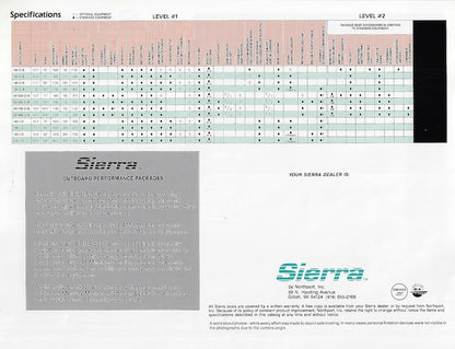 Northport 1992 Sierra Brochure