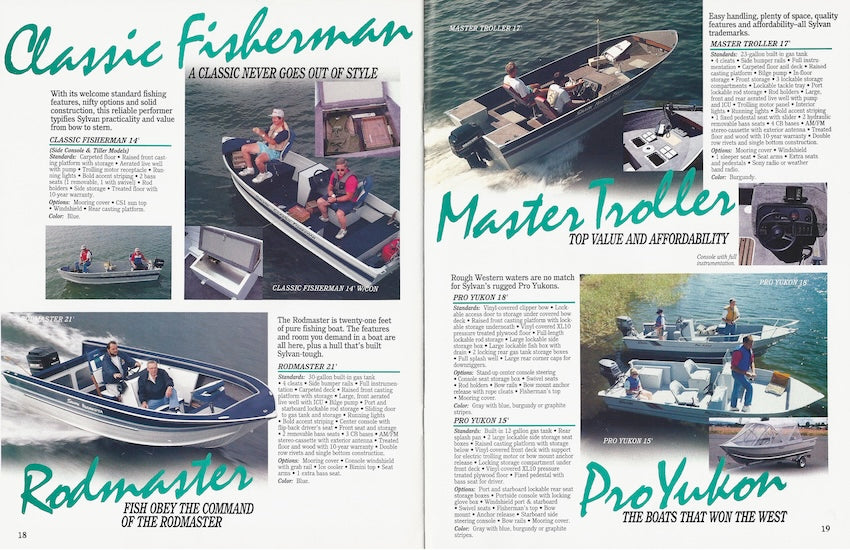 Sylvan 1992 Aluminum Brochure