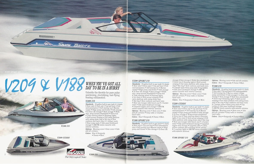 Sylvan 1992 Fiberglass Brochure