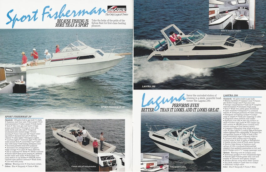 Sylvan 1992 Fiberglass Brochure