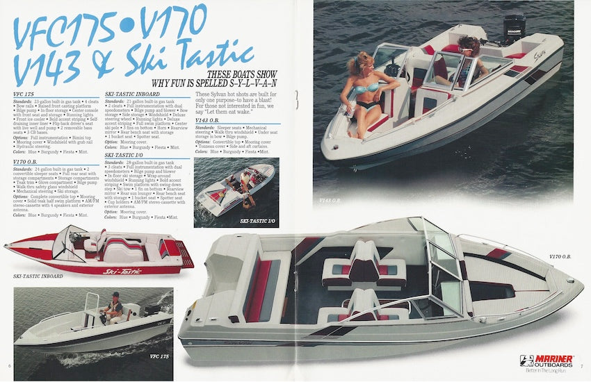 Sylvan 1992 Fiberglass Brochure