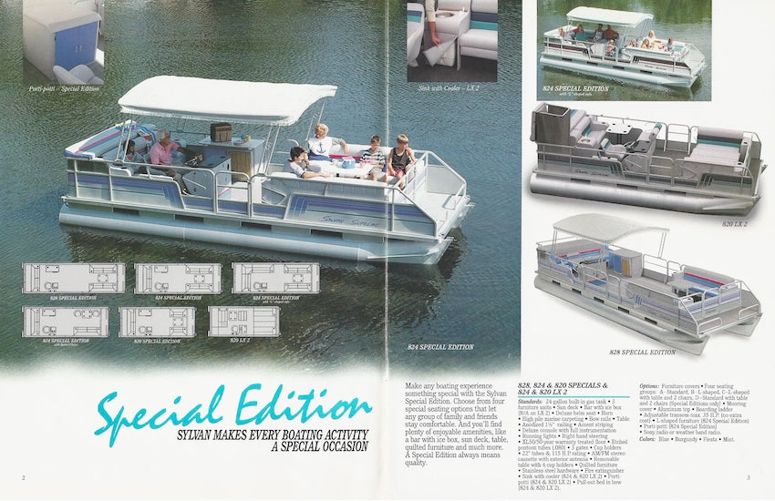 Sylvan 1992 Pontoon Brochure SailInfo I