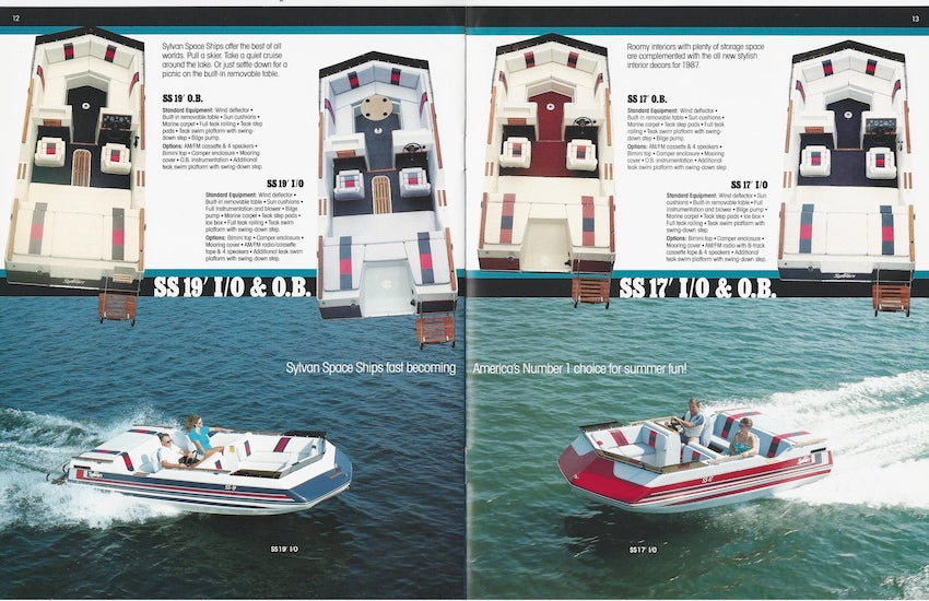 Sylvan 1987 Pontoon & Space Ships Brochure