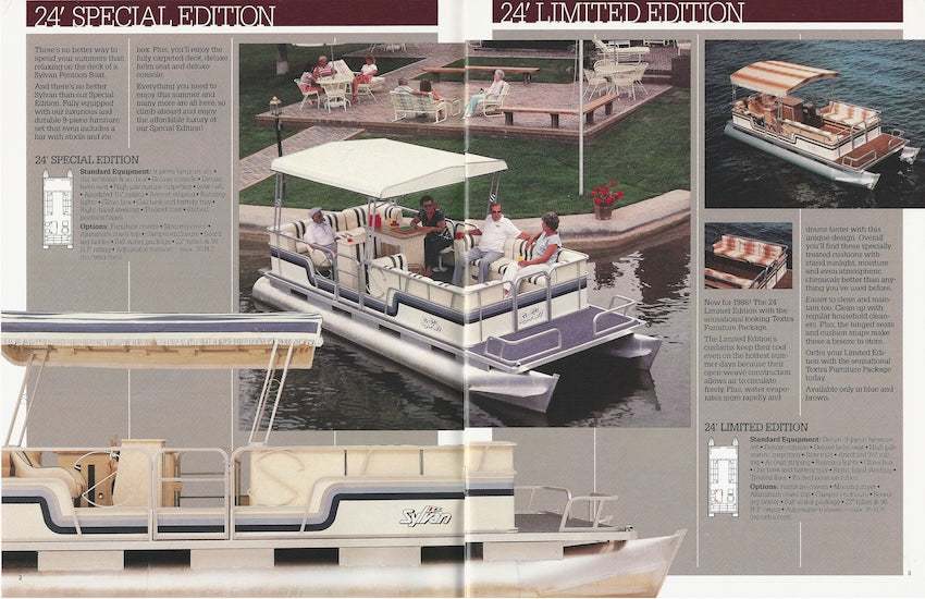 Sylvan 1986 Pontoon & Space Ships Brochure