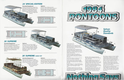 Sylvan 1984 Pontoon Poster Brochure