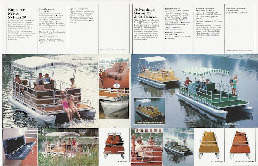 Sylvan 1981 Pontoon & Space Ships Brochure