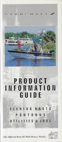 Starcraft 1994 Fishing & Pontoon Product Information Guide Dealer Brochure