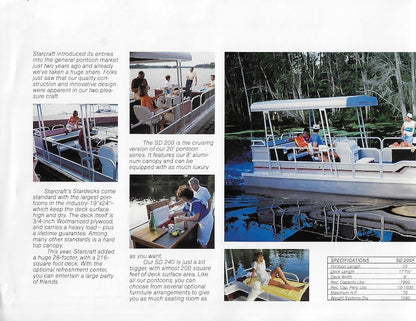 Starcraft 1987 Stardeck Pontoon Brochure