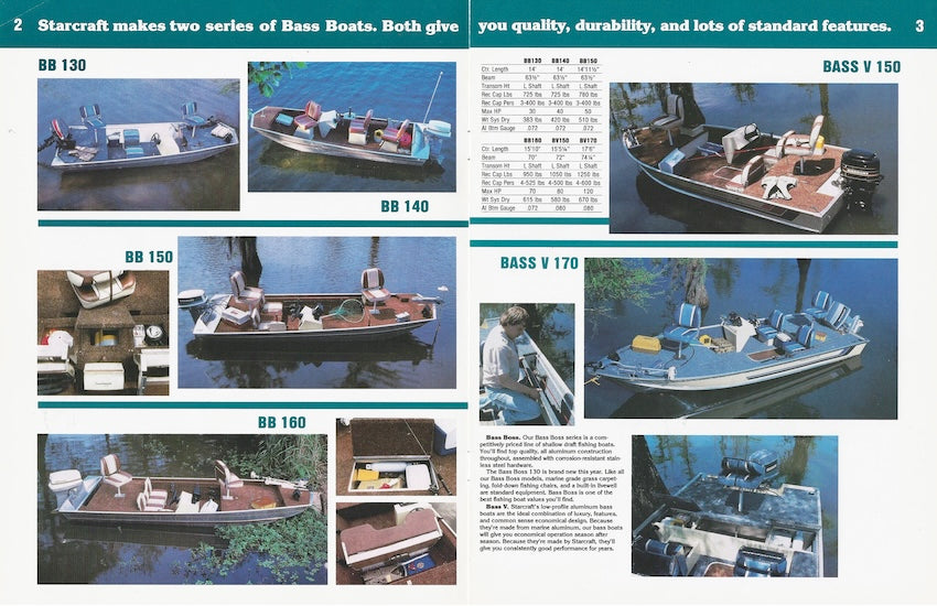 Starcraft 1985 Aluminum Brochure