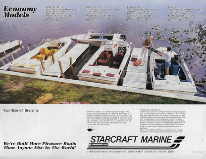Starcraft 1981 Fiberglass Brochure
