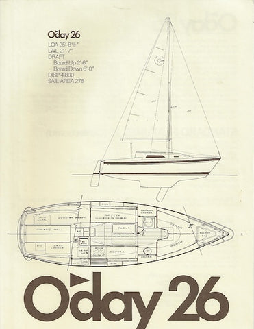 O'Day 26 Specification Brochure