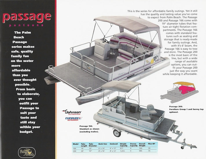 Palm Beach 1996 Pontoon Brochure