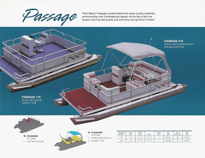 Palm Beach 1994 Pontoon Brochure